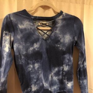 Hollister long sleeve crop top